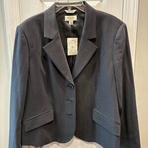 Talbots Blazer Grey 16 Petite NWT